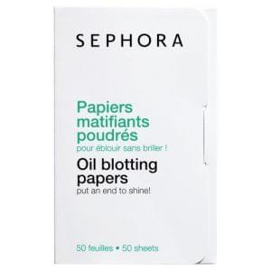 papier matifiant peau brillante